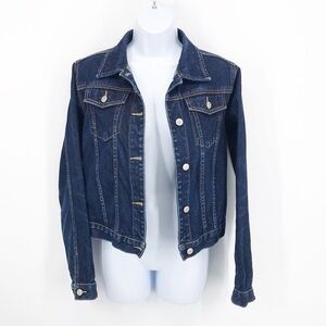AC- 3998 Y2K Fitted Jean Jacket Women's Size L